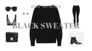 How to style black sweater