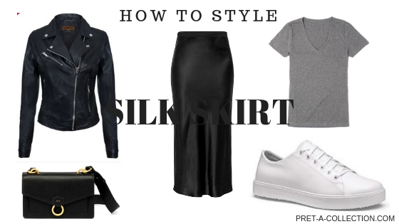 How to style the silk skirt