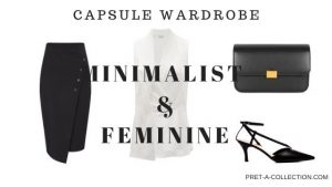 Capsule wardrobe minimalist and feminine