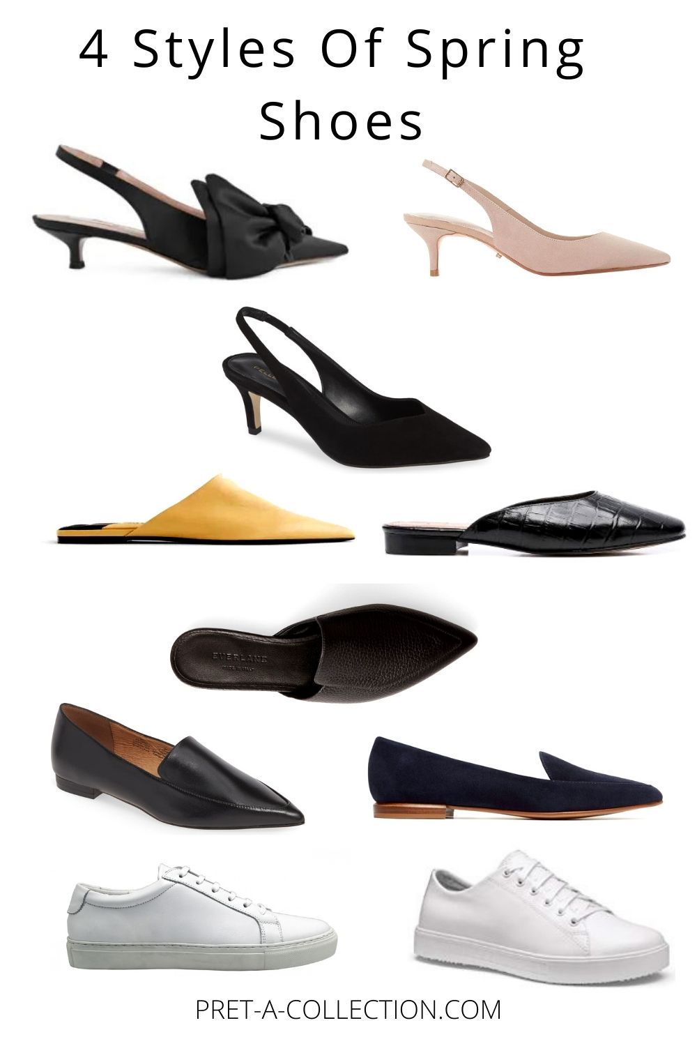 4 styles of spring shoes