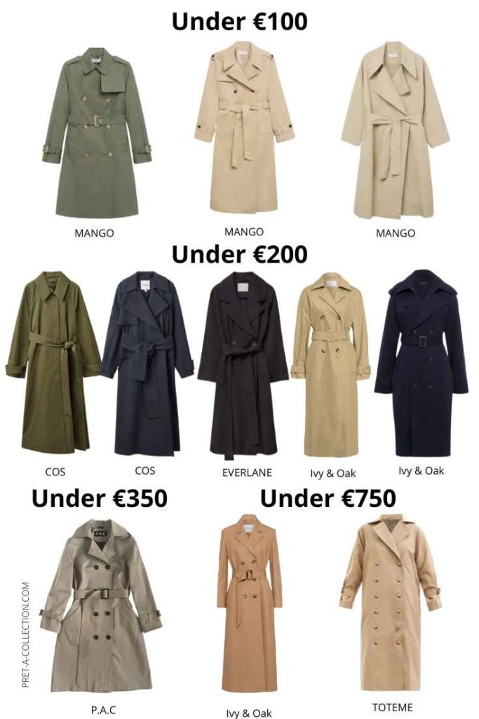 Women Trench Coats for All Budgets - Pret a Collection