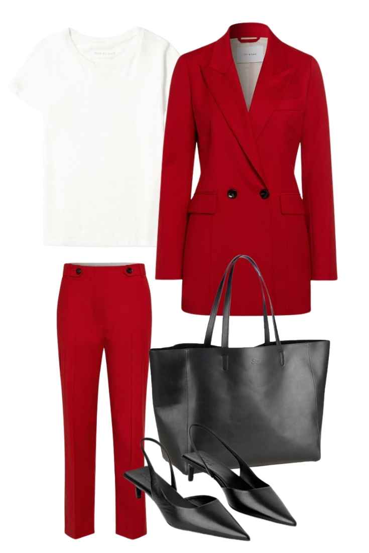 How to add red to a neutral capsule wardrobe