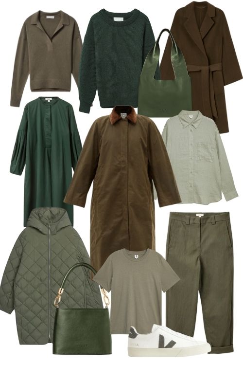 How To Wear Green With the Neutral Capsule Wardrobe