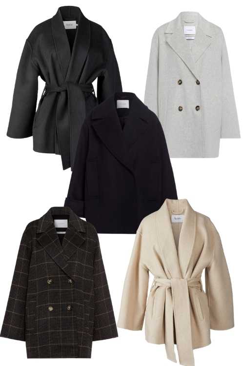 Short coats and wool blazers