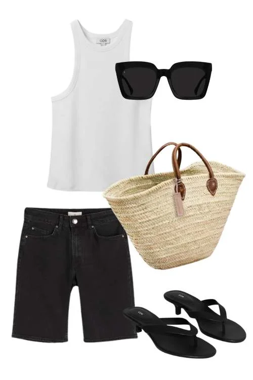 Denim shorts